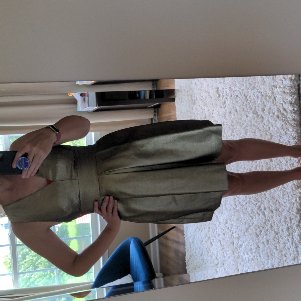 Gold banana Republic size six dress